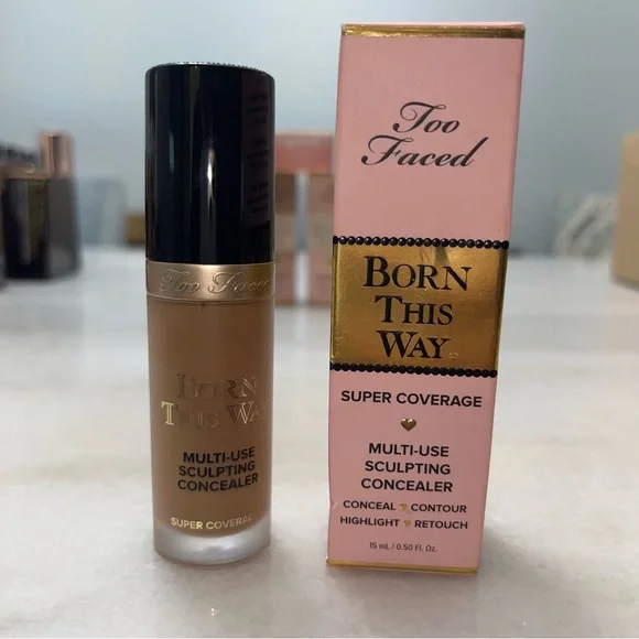 Too Faced Born This Way Super Coverage Multi use Sculpting Concealer Mocha - Picture 3 of 8
